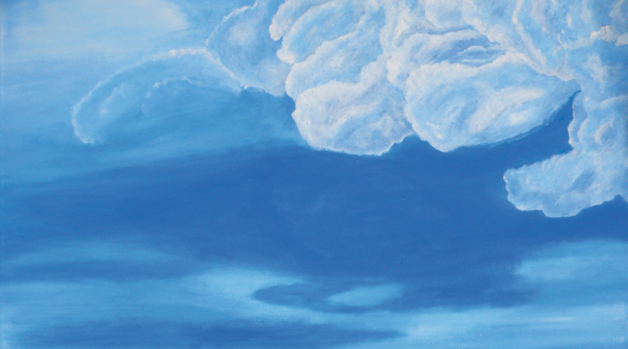 Wolkenlos - Acryl auf Leinwand (60 cm x 80 cm)