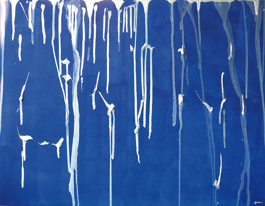 Polarblau - Acryl auf Leinwand (60 cm x 80 cm)